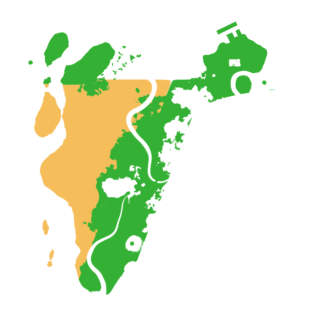 Biome Rust Map: Procedural Map, Size: 3000, Seed: 593192417