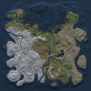 Thumbnail Rust Map: Procedural Map, Size: 4250, Seed: 583442426, 17 Monuments