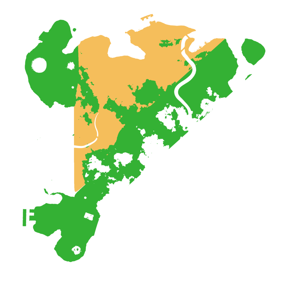 Biome Rust Map: Procedural Map, Size: 3500, Seed: 45206639