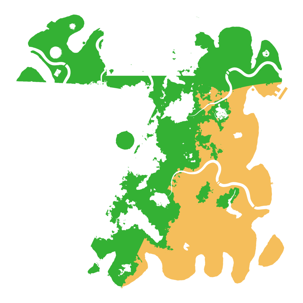 Biome Rust Map: Procedural Map, Size: 4500, Seed: 369736979