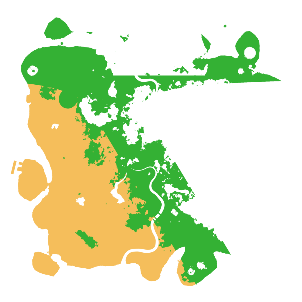 Biome Rust Map: Procedural Map, Size: 4500, Seed: 970906046