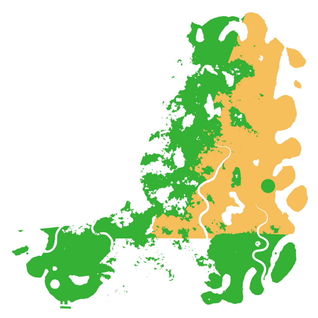 Biome Rust Map: Procedural Map, Size: 6000, Seed: 939294385