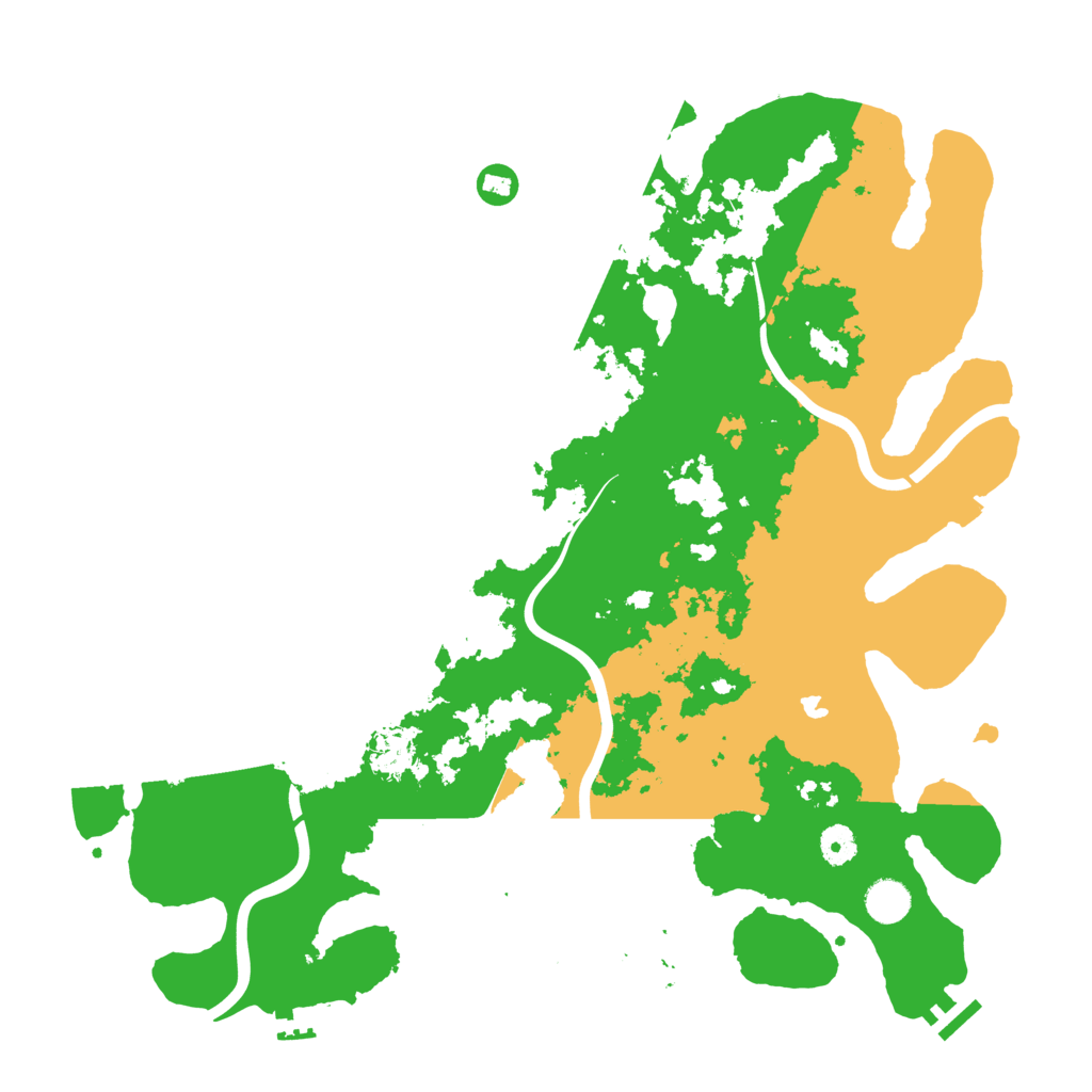 Biome Rust Map: Procedural Map, Size: 4300, Seed: 990362