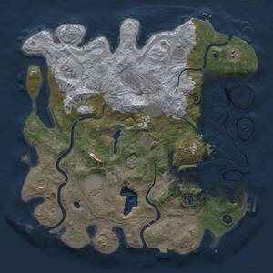 Thumbnail Rust Map: Procedural Map, Size: 4250, Seed: 567936330, 16 Monuments