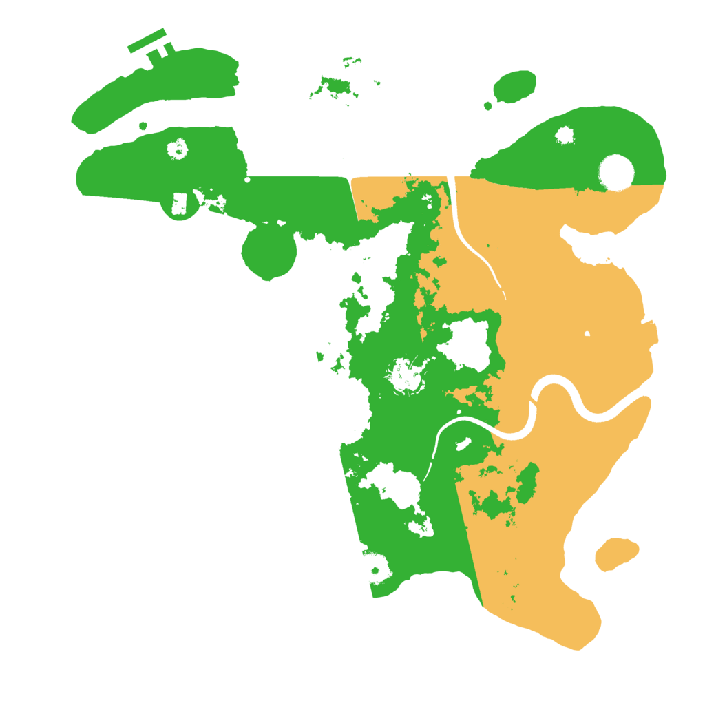 Biome Rust Map: Procedural Map, Size: 3500, Seed: 604618510