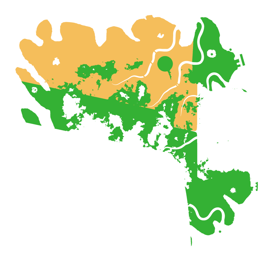 Biome Rust Map: Procedural Map, Size: 4500, Seed: 1066842295
