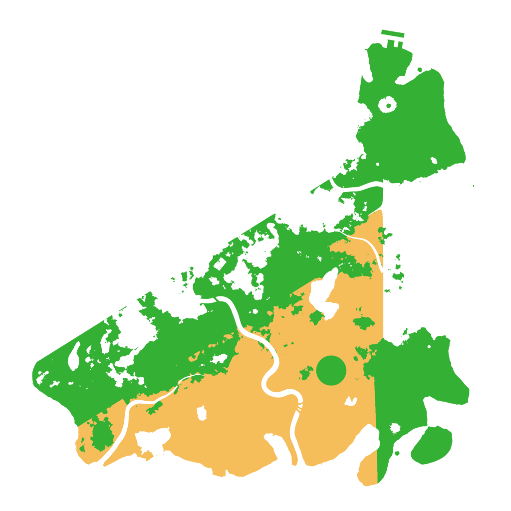 Biome Rust Map: Procedural Map, Size: 4500, Seed: 48987035