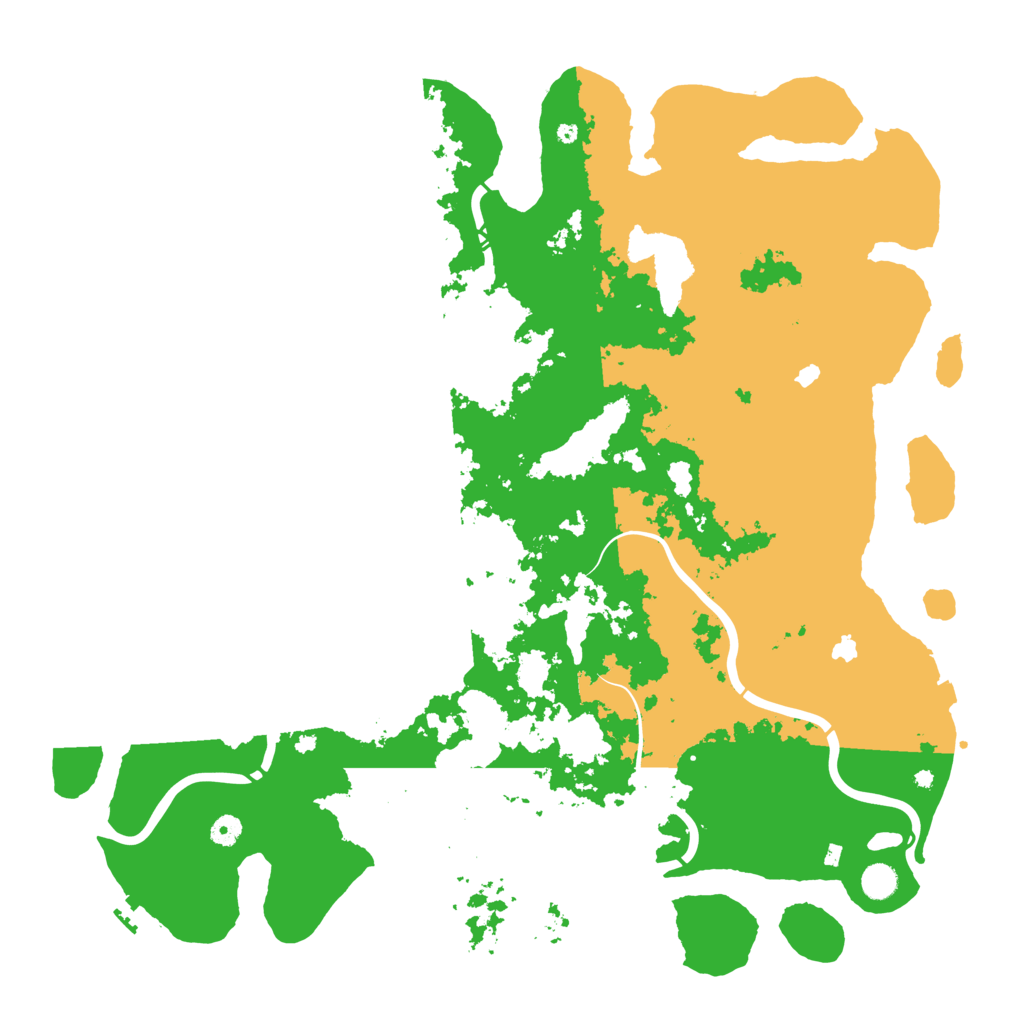 Biome Rust Map: Procedural Map, Size: 5000, Seed: 244772856