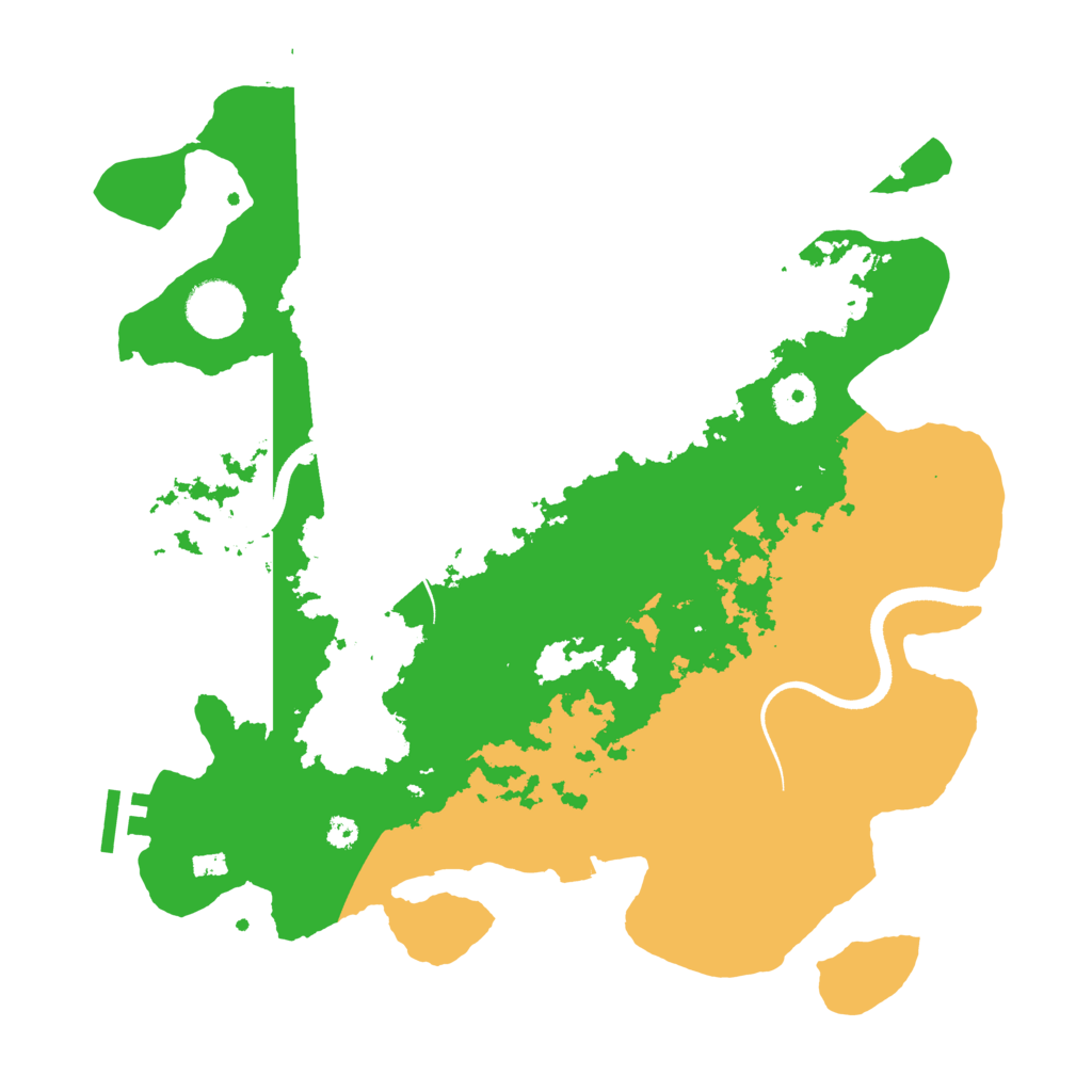 Biome Rust Map: Procedural Map, Size: 3500, Seed: 1721527