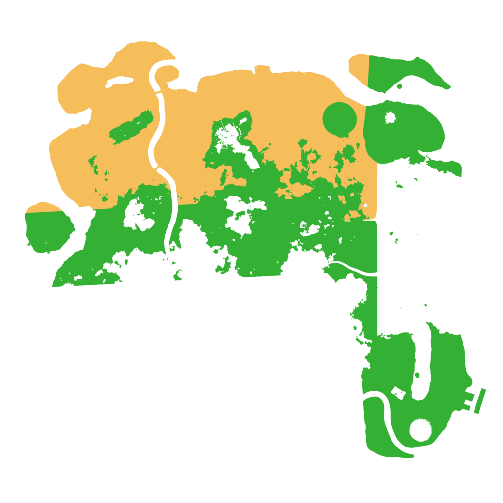 Biome Rust Map: Procedural Map, Size: 3950, Seed: 1765645483