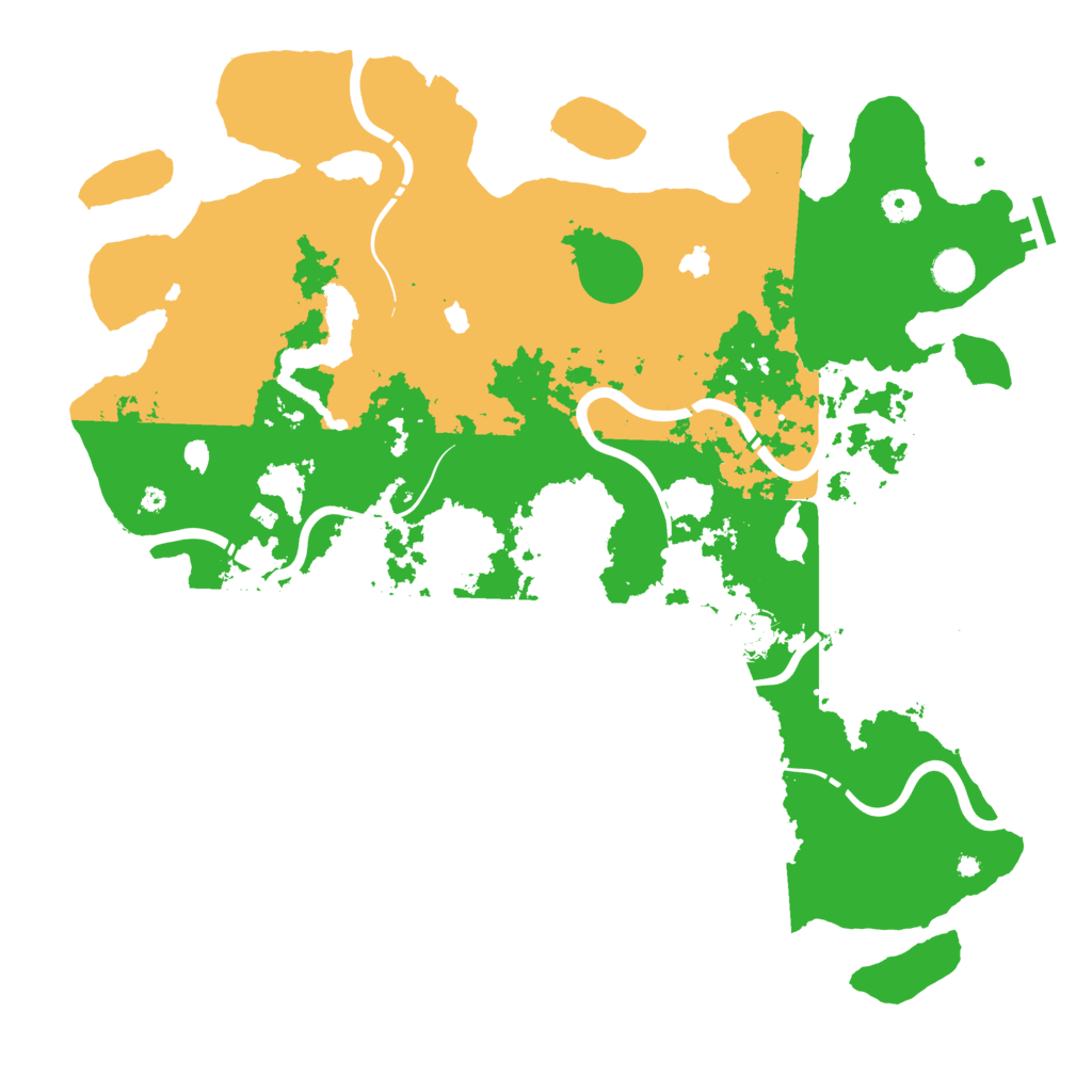 Biome Rust Map: Procedural Map, Size: 4500, Seed: 118777289