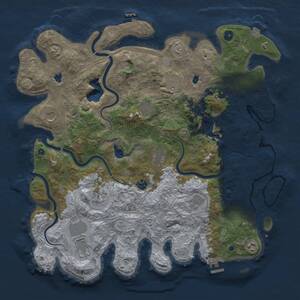 Thumbnail Rust Map: Procedural Map, Size: 4500, Seed: 581892684, 16 Monuments