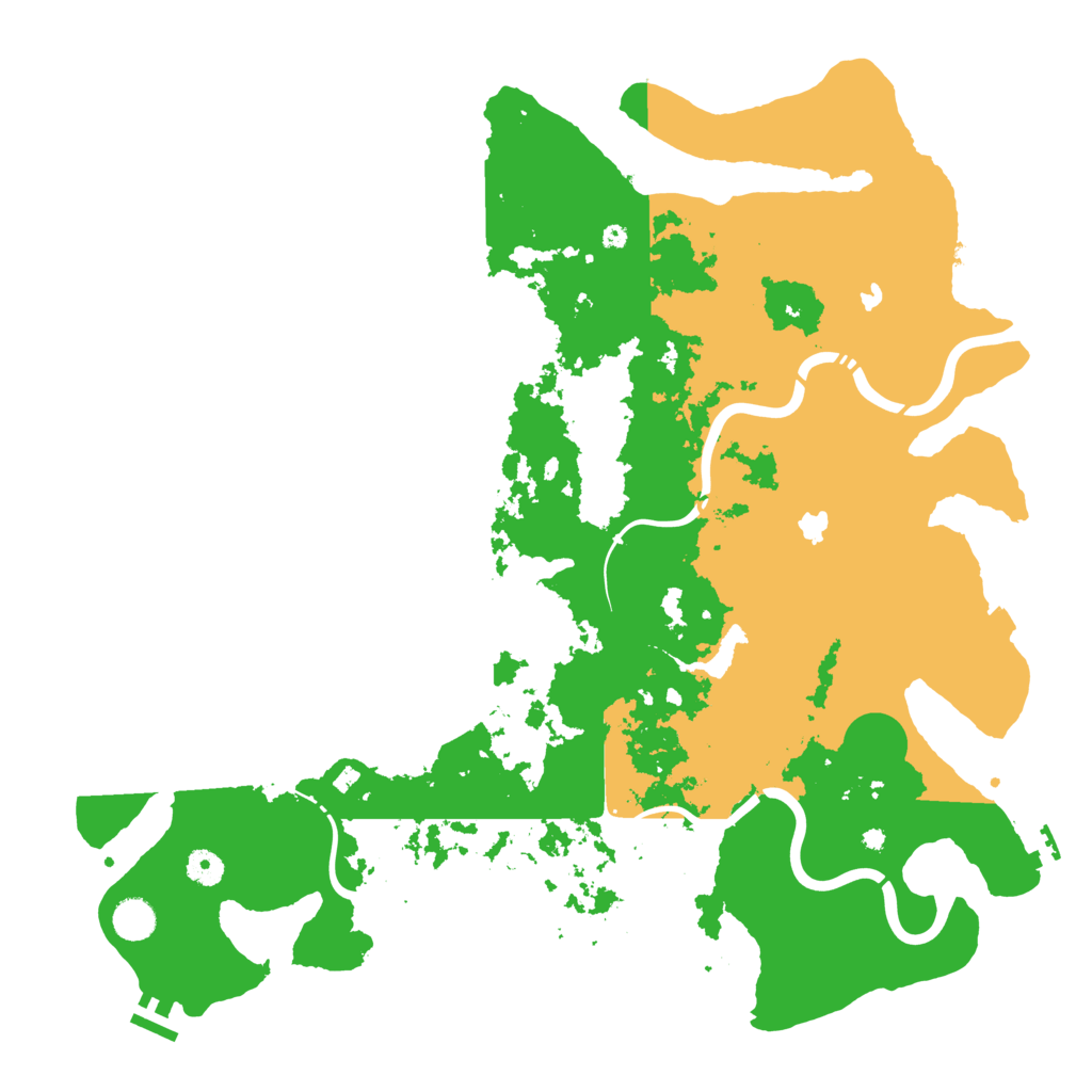 Biome Rust Map: Procedural Map, Size: 4500, Seed: 1677578079