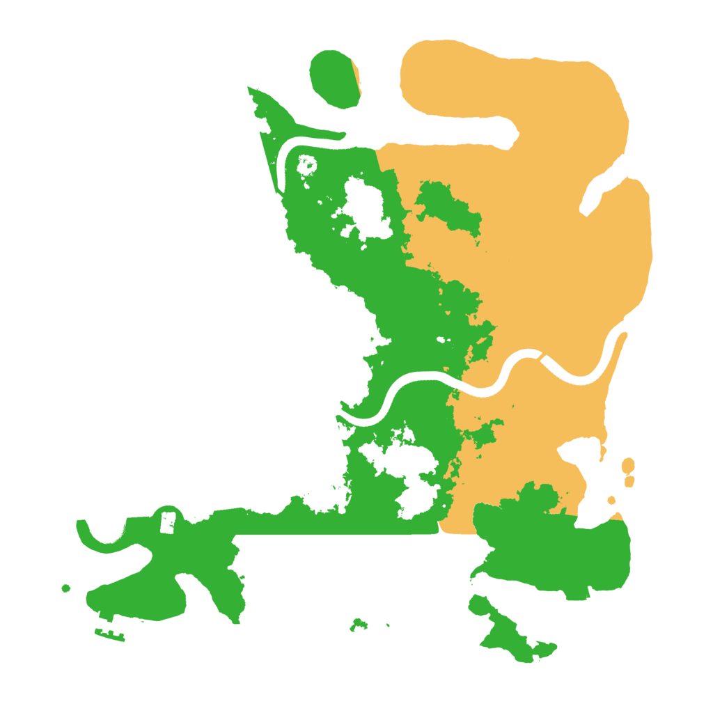 Biome Rust Map: Procedural Map, Size: 3500, Seed: 51153