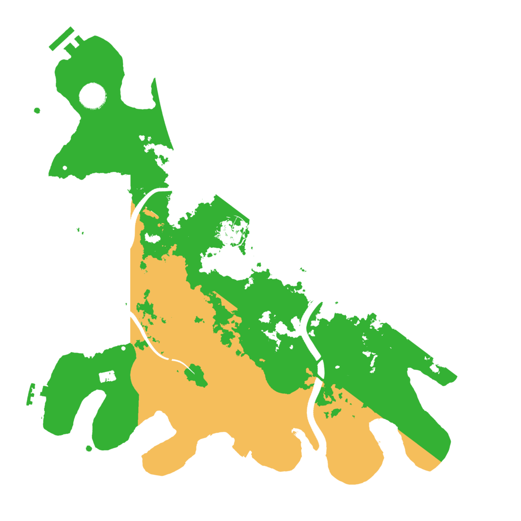 Biome Rust Map: Procedural Map, Size: 3500, Seed: 168119661