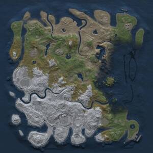 Thumbnail Rust Map: Procedural Map, Size: 4500, Seed: 731272708, 15 Monuments