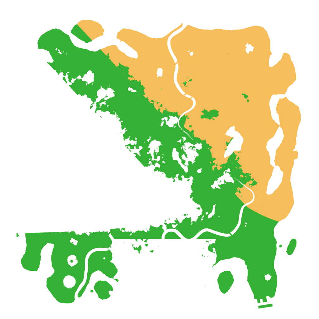 Biome Rust Map: Procedural Map, Size: 4500, Seed: 504086759