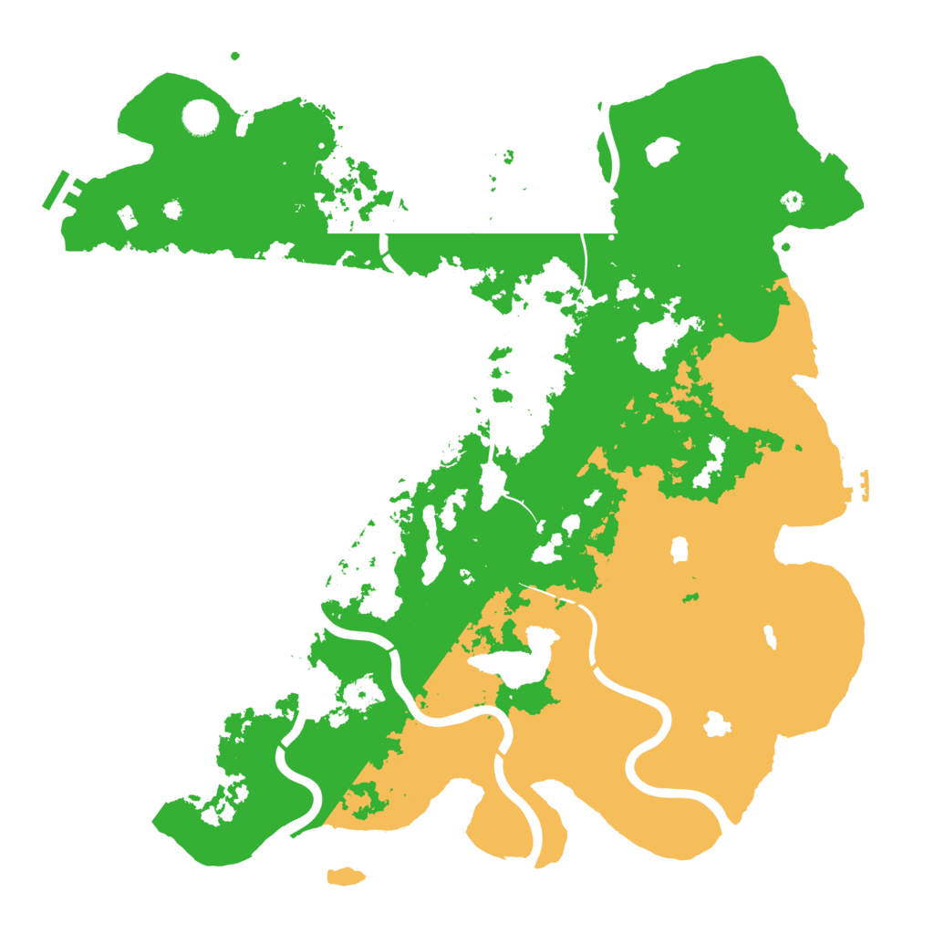 Biome Rust Map: Procedural Map, Size: 4500, Seed: 1836739162