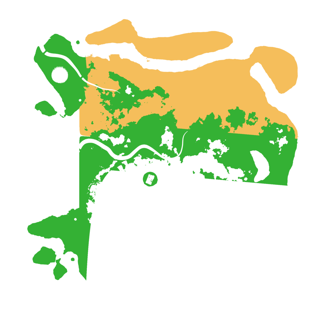 Biome Rust Map: Procedural Map, Size: 3500, Seed: 134824931