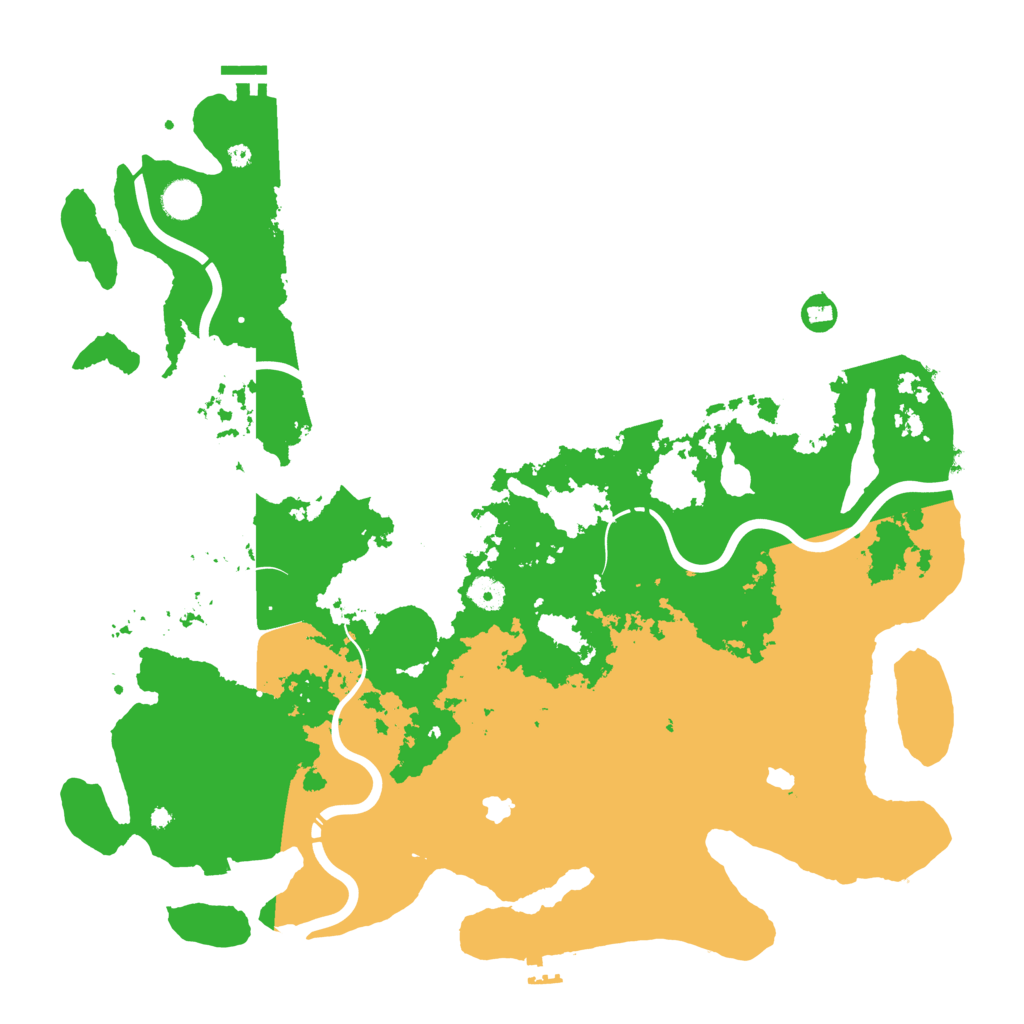 Biome Rust Map: Procedural Map, Size: 4500, Seed: 1597646353
