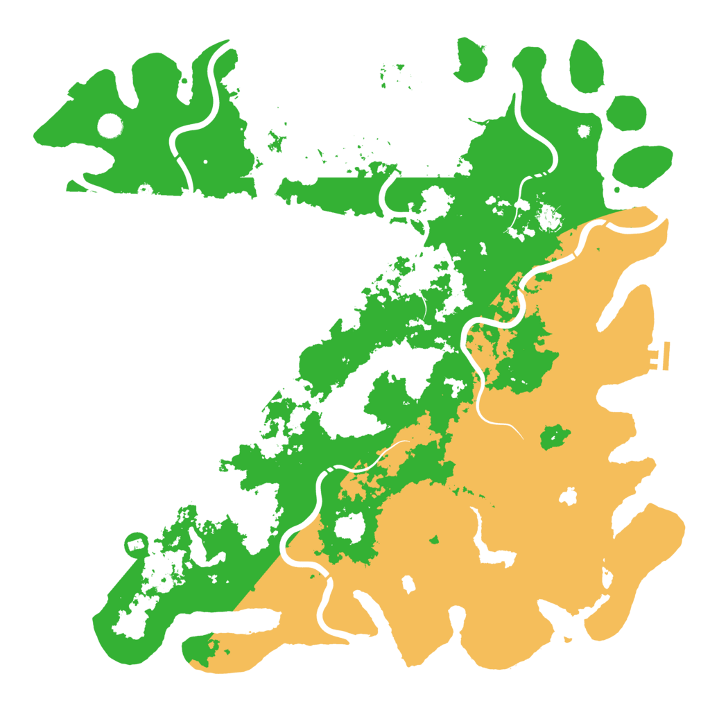 Biome Rust Map: Procedural Map, Size: 5000, Seed: 61