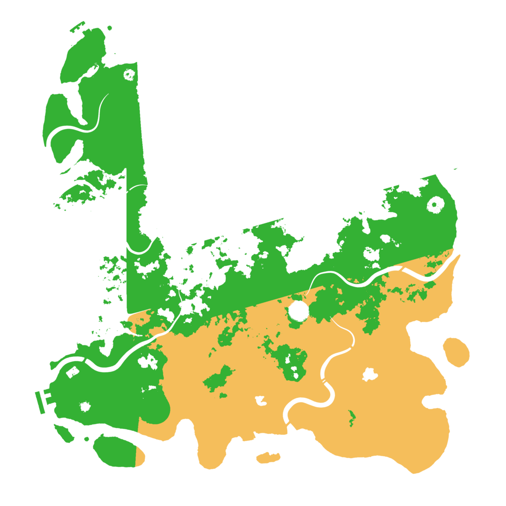 Biome Rust Map: Procedural Map, Size: 4500, Seed: 327275570