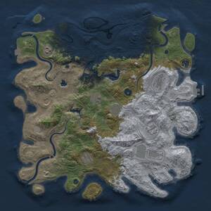 Thumbnail Rust Map: Procedural Map, Size: 4250, Seed: 264611409, 16 Monuments