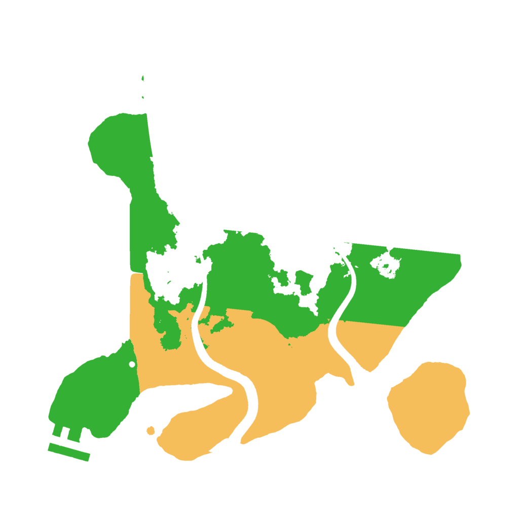 Biome Rust Map: Procedural Map, Size: 2500, Seed: 1105594843