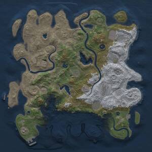 Thumbnail Rust Map: Procedural Map, Size: 4200, Seed: 1454763086, 16 Monuments