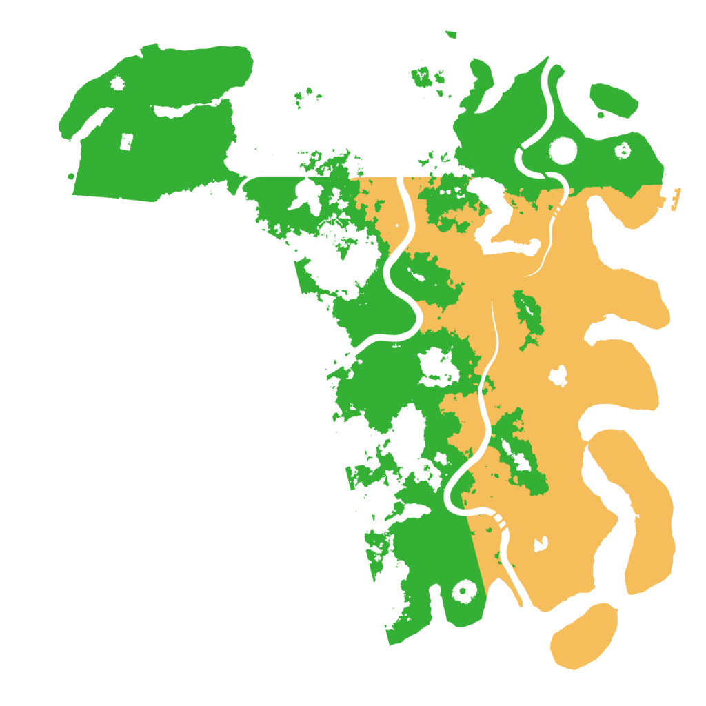 Biome Rust Map: Procedural Map, Size: 4500, Seed: 1177463542