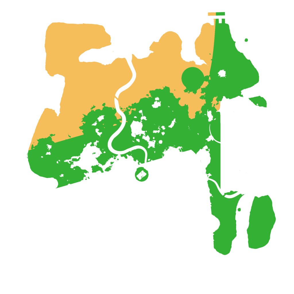 Biome Rust Map: Procedural Map, Size: 3500, Seed: 977491552