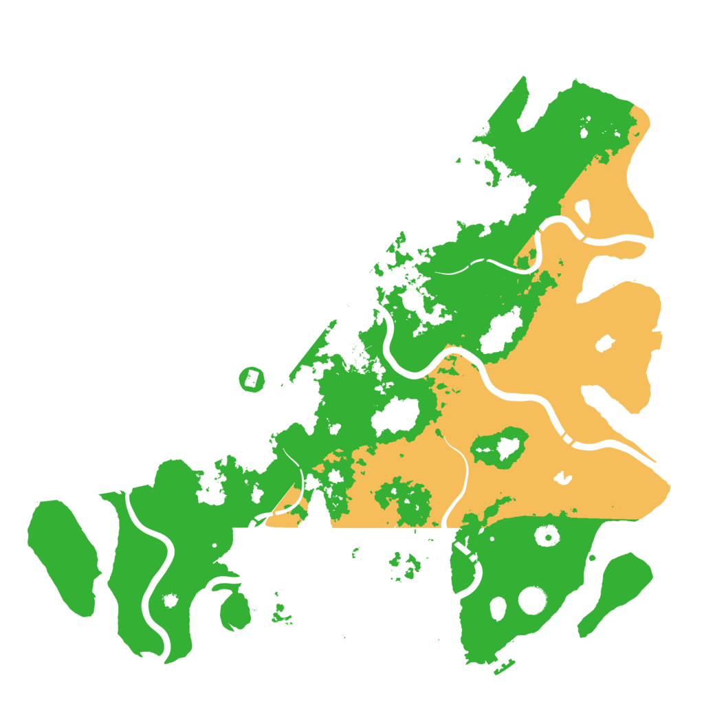 Biome Rust Map: Procedural Map, Size: 4500, Seed: 536211351