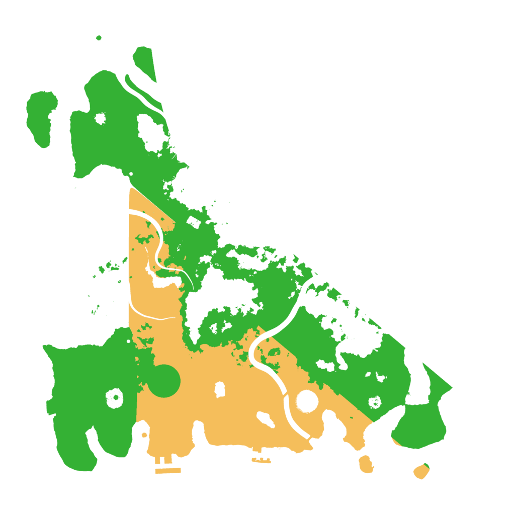 Biome Rust Map: Procedural Map, Size: 4098, Seed: 1801576193