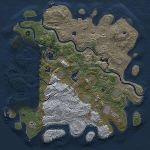 Thumbnail Rust Map: Procedural Map, Size: 4500, Seed: 692876980, 16 Monuments