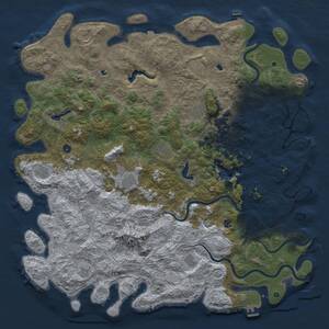 Thumbnail Rust Map: Procedural Map, Size: 6000, Seed: 1639900492, 17 Monuments