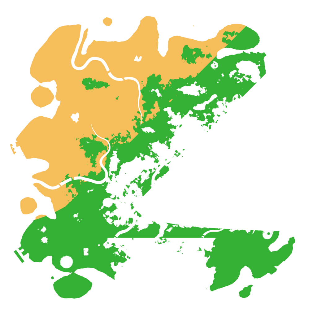 Biome Rust Map: Procedural Map, Size: 4500, Seed: 422655253