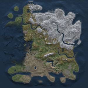 Thumbnail Rust Map: Procedural Map, Size: 4250, Seed: 863927208, 16 Monuments