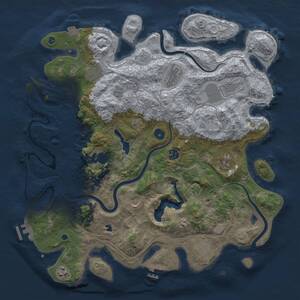 Thumbnail Rust Map: Procedural Map, Size: 4250, Seed: 1149531625, 16 Monuments