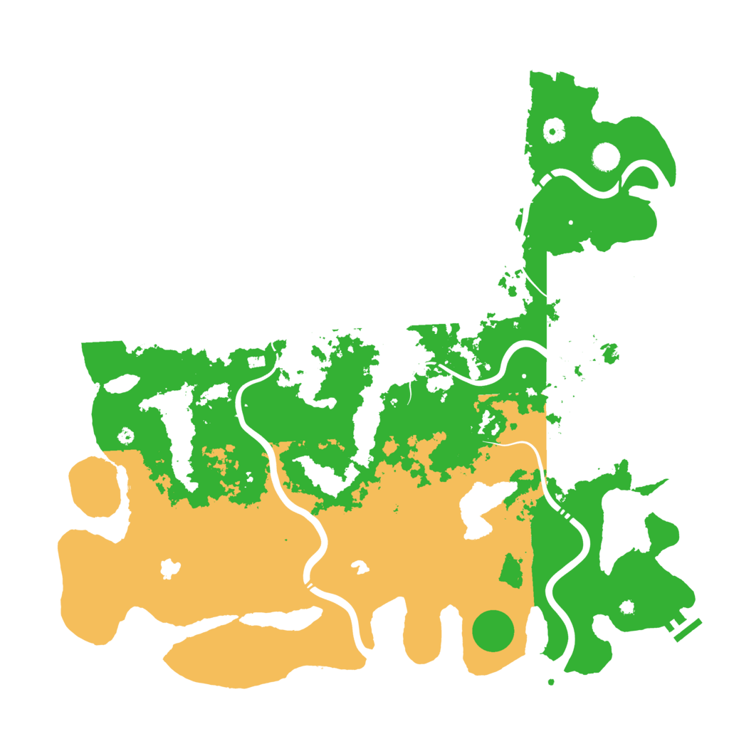 Biome Rust Map: Procedural Map, Size: 4600, Seed: 2081