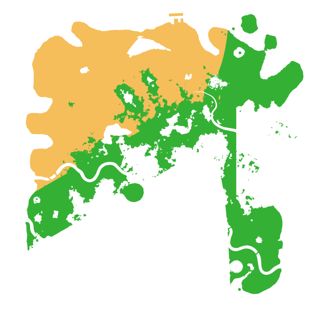 Biome Rust Map: Procedural Map, Size: 4500, Seed: 436160857