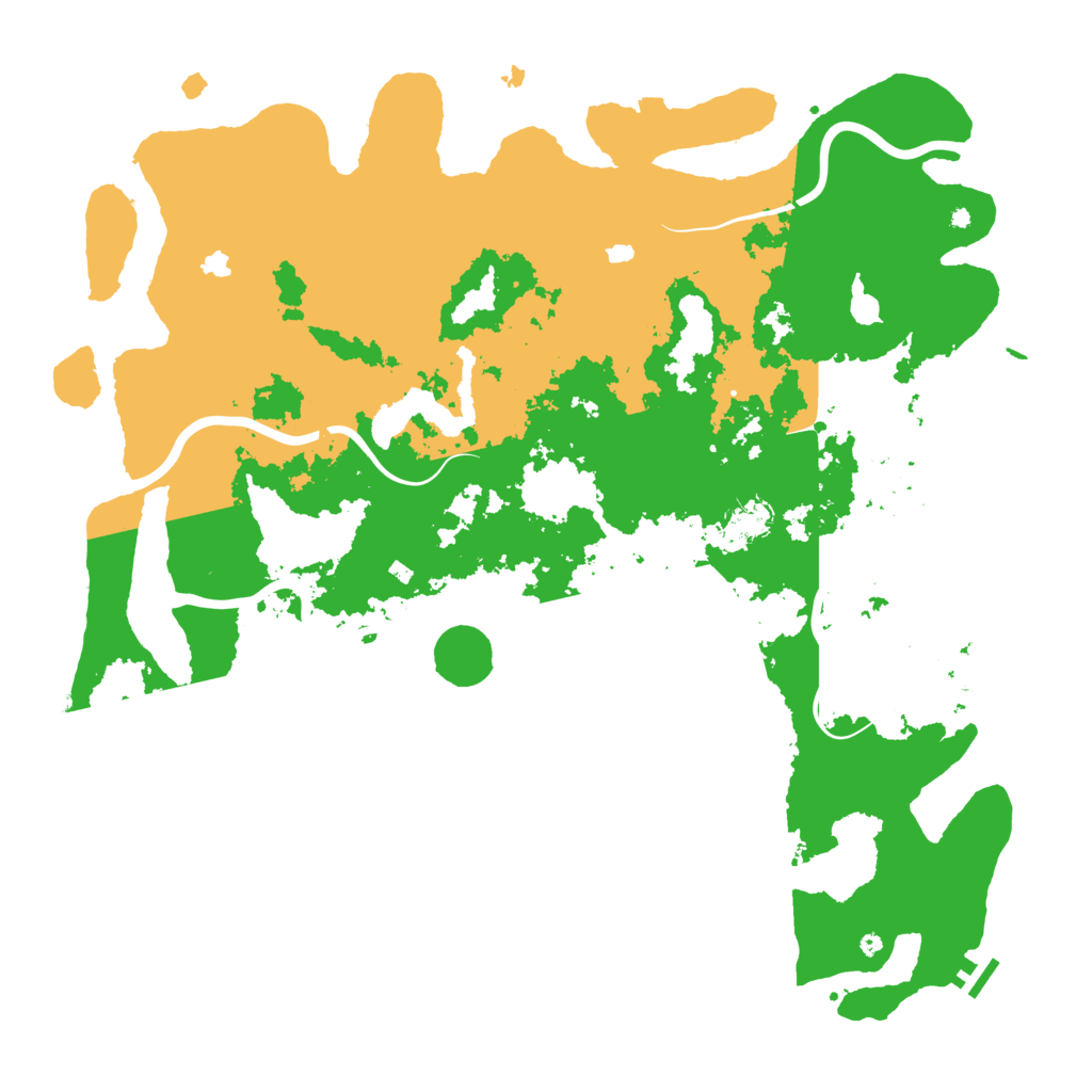 Biome Rust Map: Procedural Map, Size: 5000, Seed: 333400