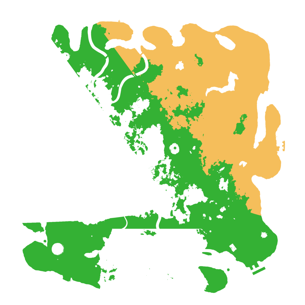 Biome Rust Map: Procedural Map, Size: 4500, Seed: 11072025
