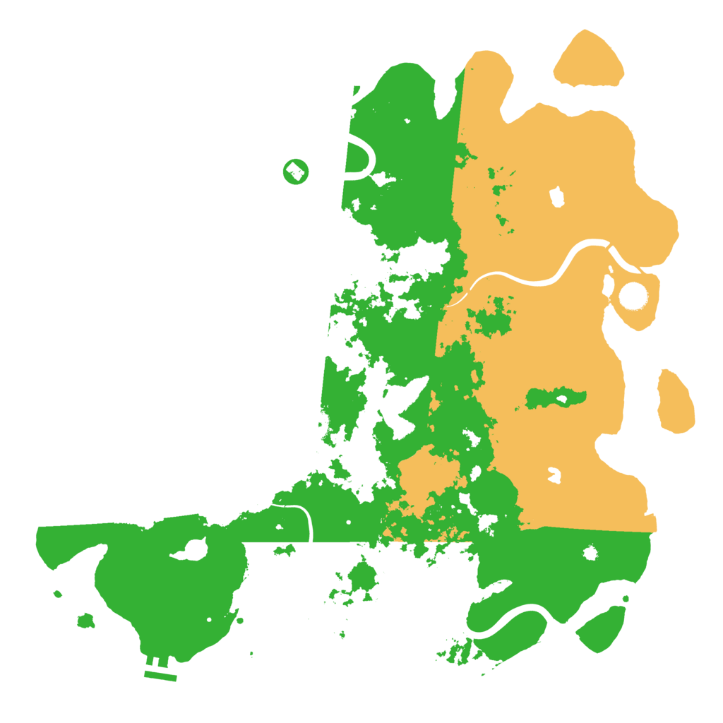 Biome Rust Map: Procedural Map, Size: 4500, Seed: 62084606