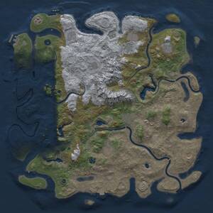 Thumbnail Rust Map: Procedural Map, Size: 5000, Seed: 651984, 17 Monuments