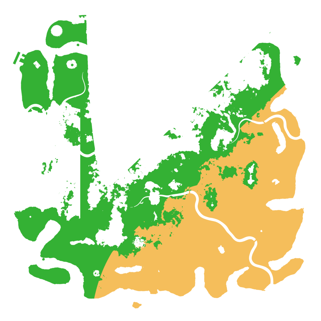 Biome Rust Map: Procedural Map, Size: 5000, Seed: 651984