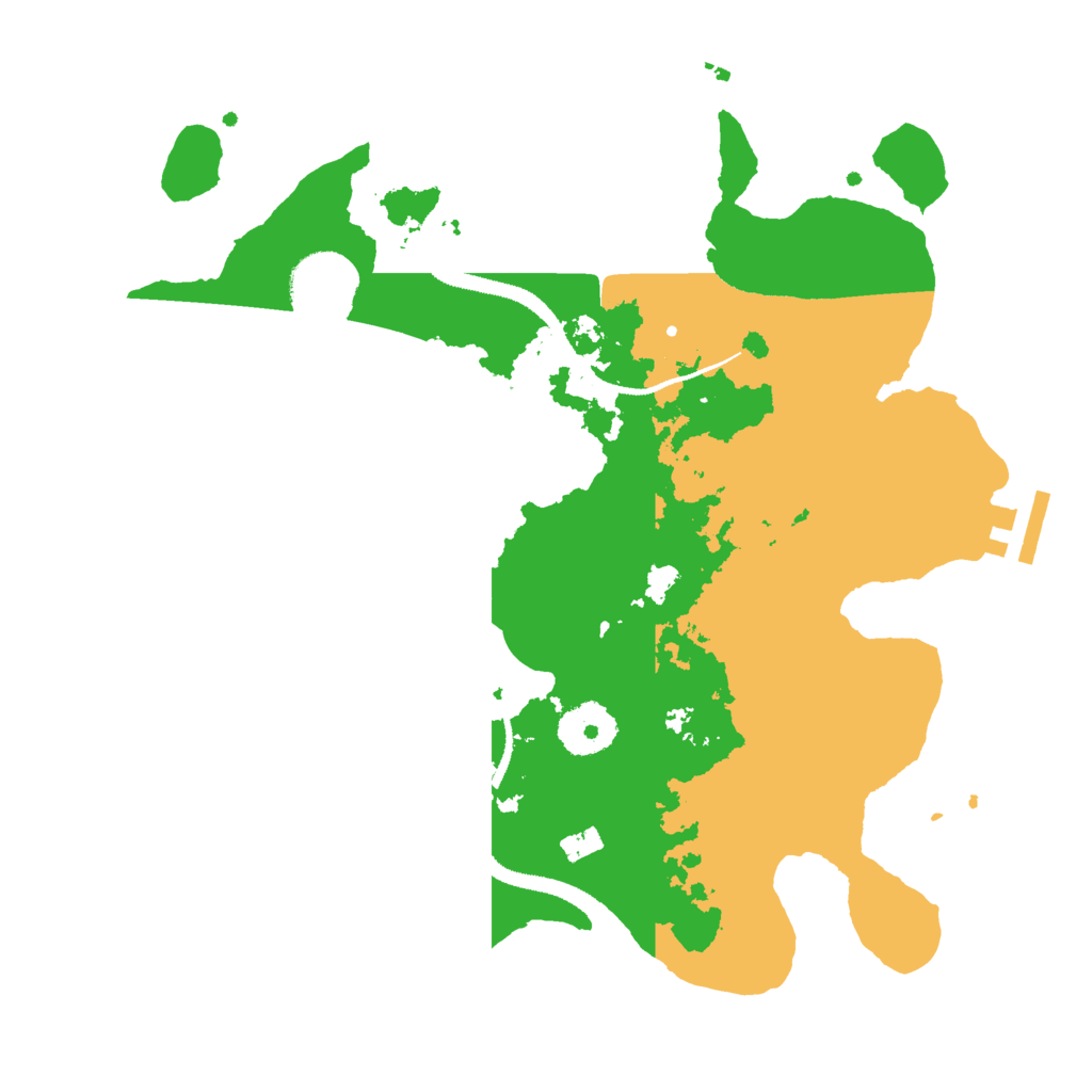 Biome Rust Map: Procedural Map, Size: 3000, Seed: 2049104