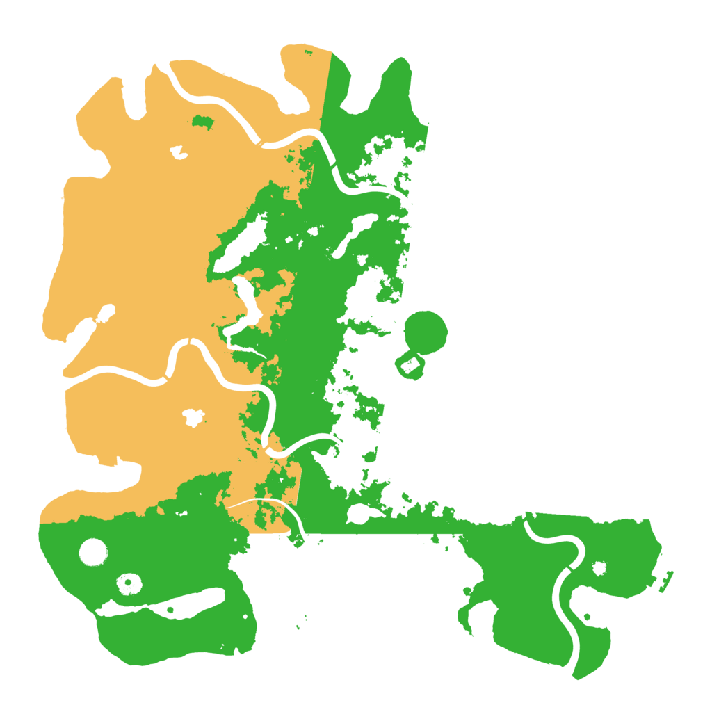 Biome Rust Map: Procedural Map, Size: 4500, Seed: 520387799