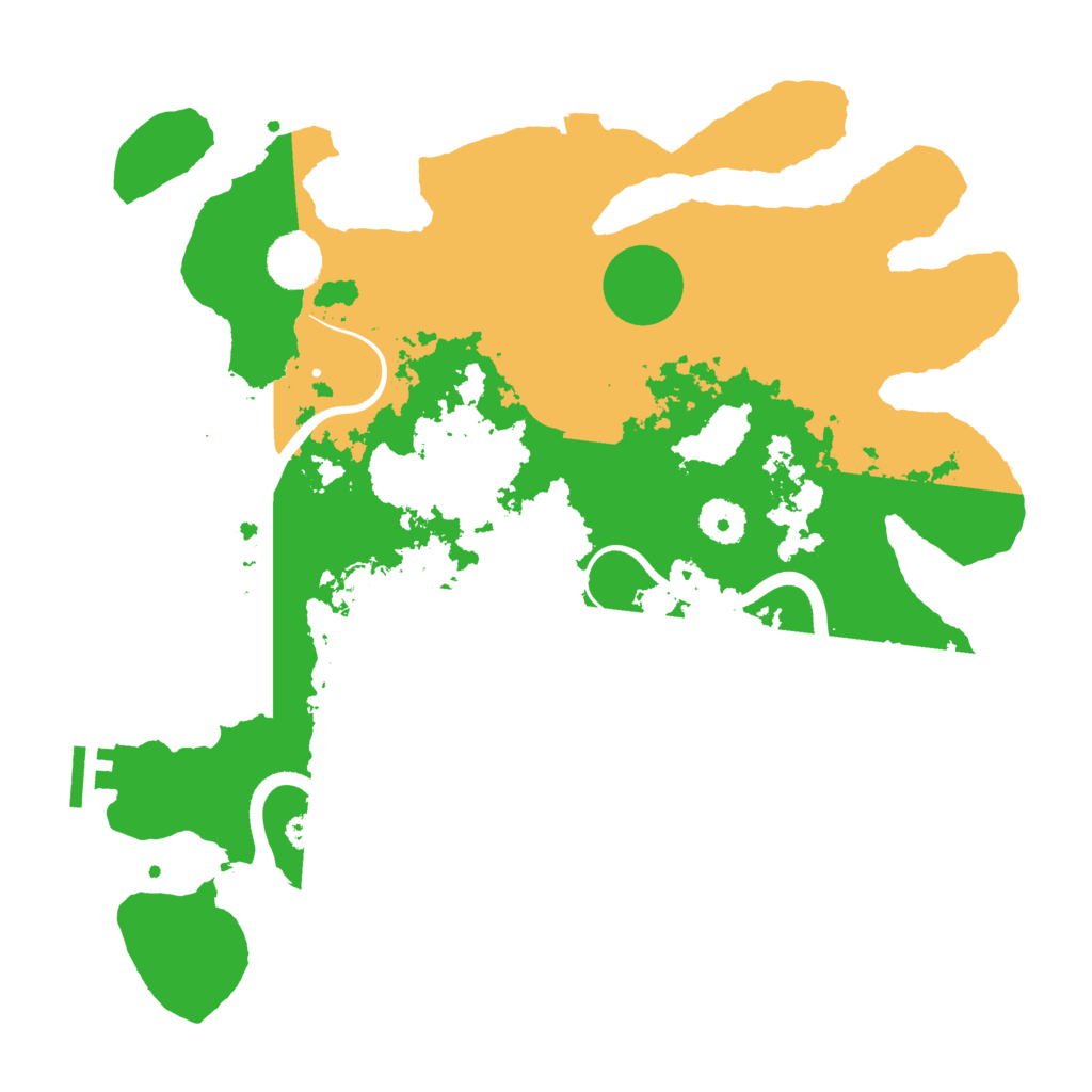 Biome Rust Map: Procedural Map, Size: 3600, Seed: 957601471