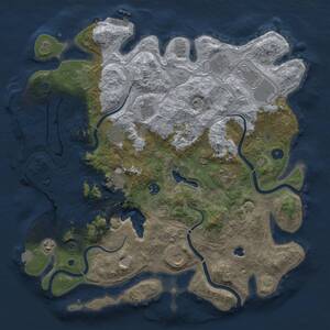 Thumbnail Rust Map: Procedural Map, Size: 4250, Seed: 1261154944, 16 Monuments