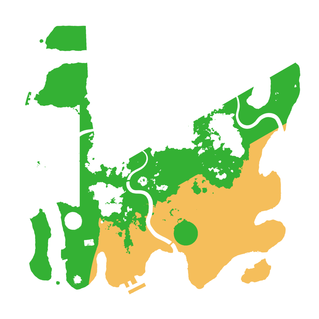 Biome Rust Map: Procedural Map, Size: 3500, Seed: 983515492
